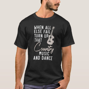 Countrymusik- und Tanzmusiker Western-Gitarre Pl T-Shirt
