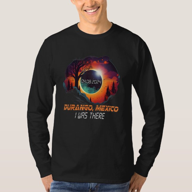 Countryside Total Solar Eclipse 2024 Durango Mexic T-Shirt (Vorderseite)
