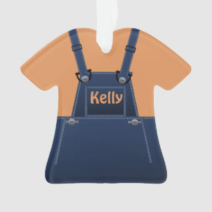County Folk Niedlich Overalls Custom O Ornament