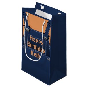 County Folk Overalls Custom Birthday MGB Kleine Geschenktüte