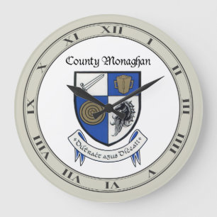 County Monaghan Wall Clock Große Wanduhr