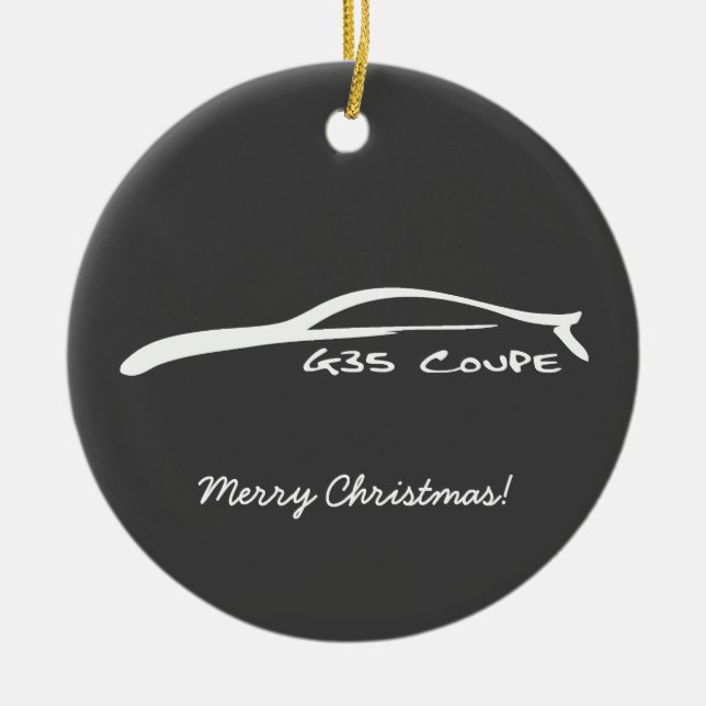 CoupéG35 brushstroke-Weihnachtsverzierung Keramikornament (Vorne)
