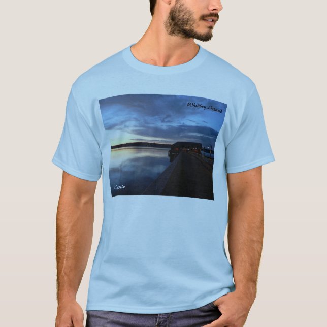 Coupeville am Sonnenuntergang, Whidbey Insel-T - T-Shirt (Vorderseite)