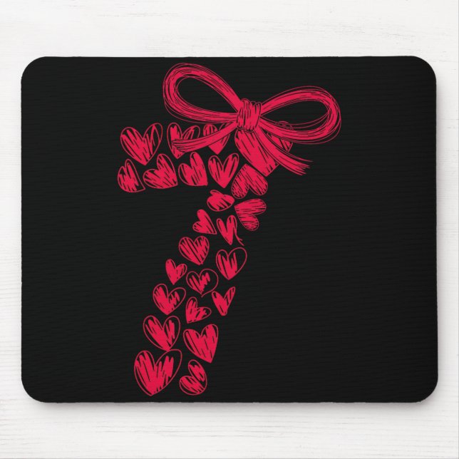 Couple 7 67 - Cute Six Seven Hearts Matching 67 Va Mousepad (Vorne)