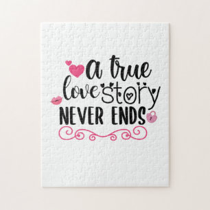 Couple Art A True Love Story endet nie Puzzle