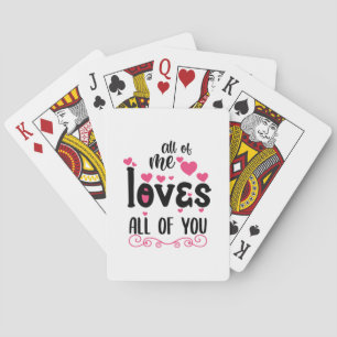 Couple Art alle von mir Lieben Sie alle Spielkarten