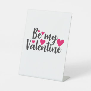 Couple Art be My Valentine Sockelschild