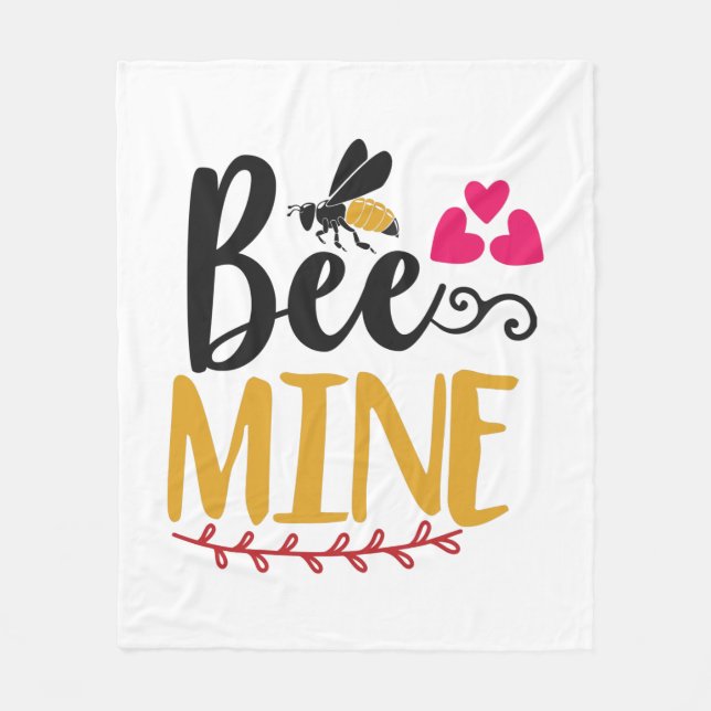 Couple Art Bee Mine Fleecedecke (Vorderseite)