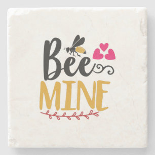 Couple Art Bee Mine Steinuntersetzer