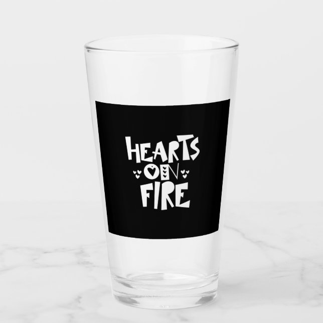 Couple Art hört auf Feuer Glas (Vorderseite)