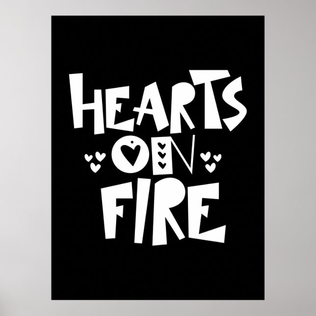 Couple Art hört auf Feuer Poster (Vorne)