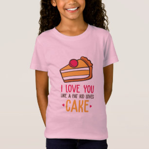 Couple Art I Liebe Sie mögen Lieben Kuchen T-Shirt