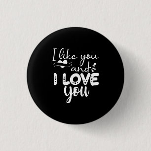 Couple Art I like You und I Liebe You Button