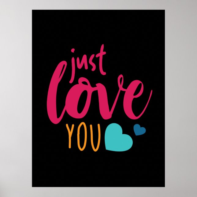 Couple Art Just Liebe You Poster (Vorne)