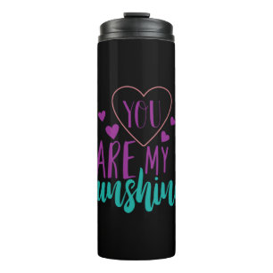 Couple Art Sie sind mein Sonnenschein Thermosbecher