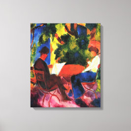Couple at at Garden Table by August Macke Leinwanddruck