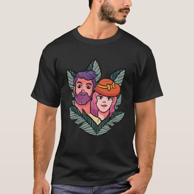 Couple Beach Couple And Beach T-Shirt (Vorderseite)