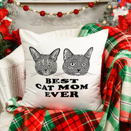 Couple Cat Hand Zeichne Personalisierte Weihnachte Kissen