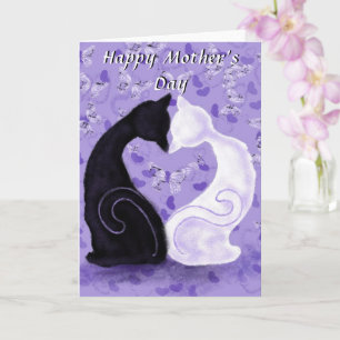 Couple Cat Mother's Day Card Karte
