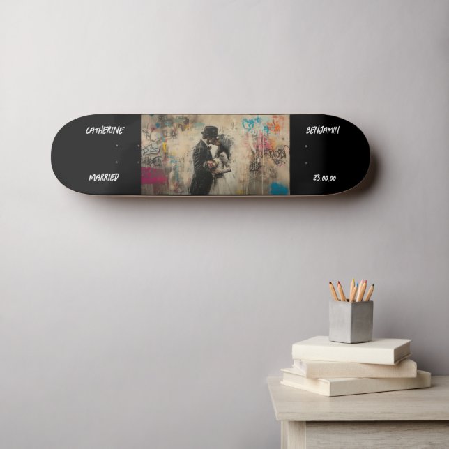 Couple Customize Graffiti Urban Skateboard (Wandkunst (Horz))