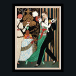 "Couple Dancing" George Barbier Art Deco 12 x 16 Poster<br><div class="desc">Bunt,  George Barbier,  Art Deco,  Print "Couple Dancing"</div>