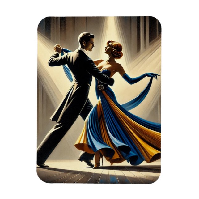 Couple Dancing Waltz Magnet (Vertikal)