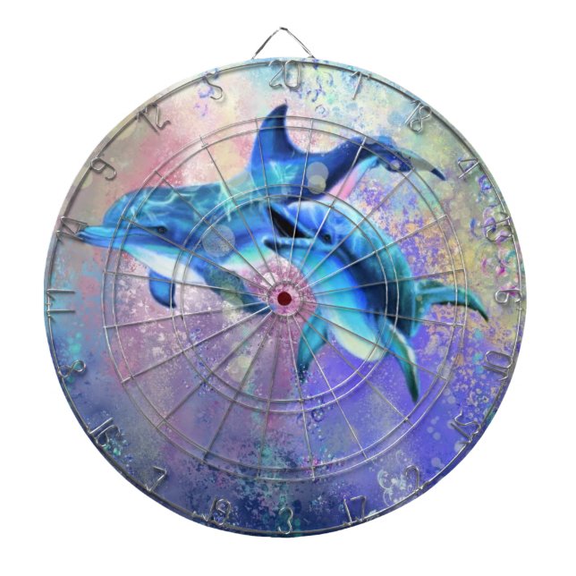 Couple Dolphin Dart Board Dartscheibe (vorne)