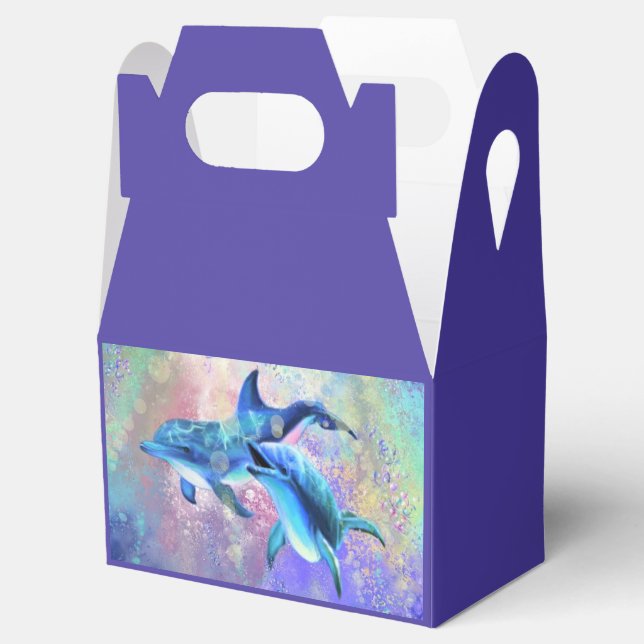 Couple Dolphin Geschenkboxen Geschenkschachtel (Geöffnet)