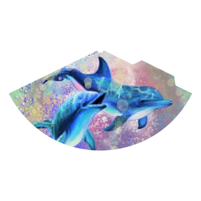 Couple Dolphin Party Hat Partyhütchen (Vorderseite)