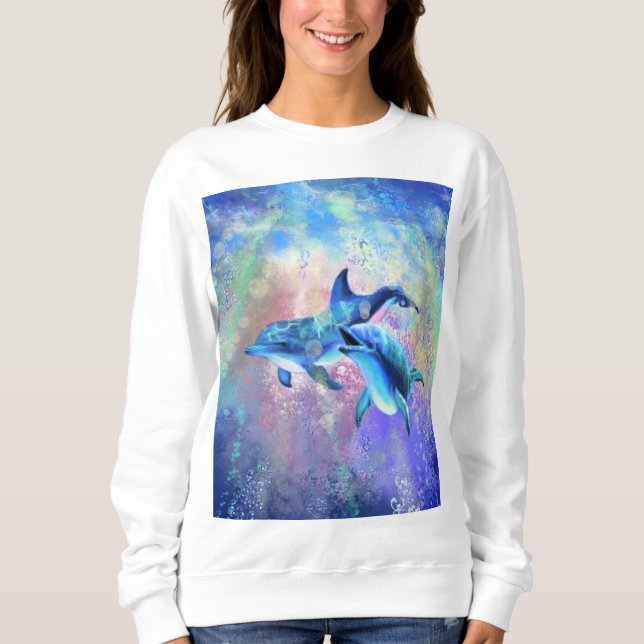 Couple Dolphin Sweatshirt (Vorderseite)