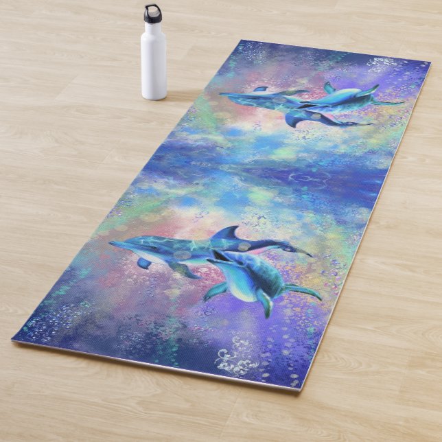 Couple Dolphin Yoga Mat Yogamatte (Beispiel)