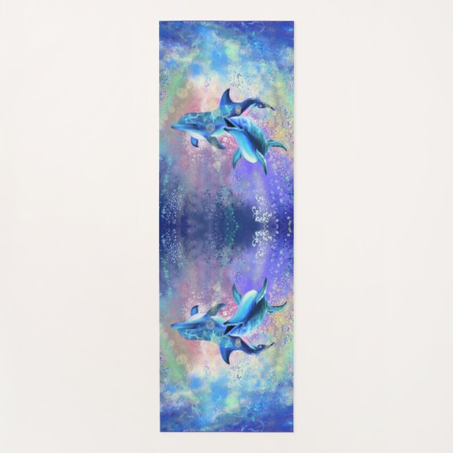 Couple Dolphin Yoga Mat Yogamatte (Vorderseite)