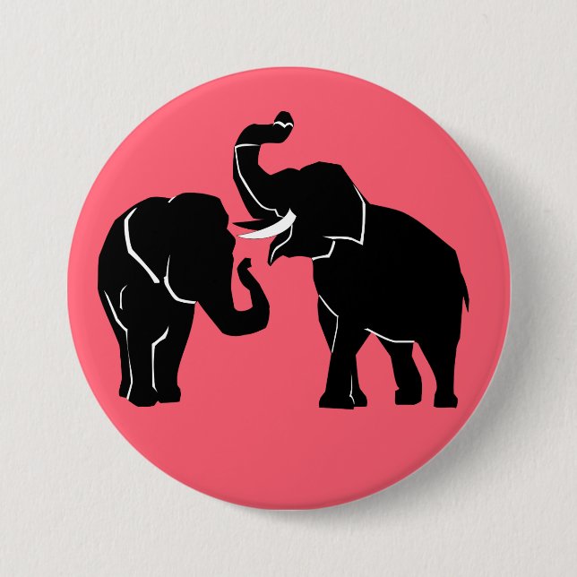Couple Elephys Pink Button - Farbe auswählen (Vorderseite)