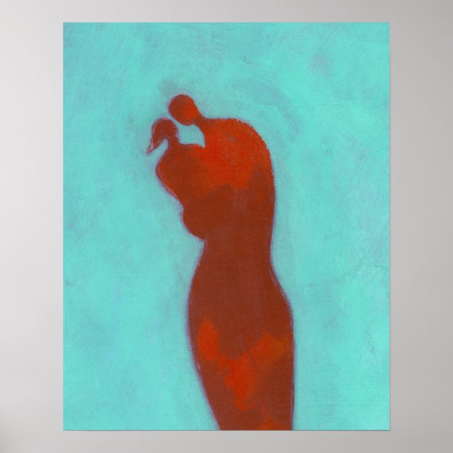 Couple Embracing Poster (Vorne)