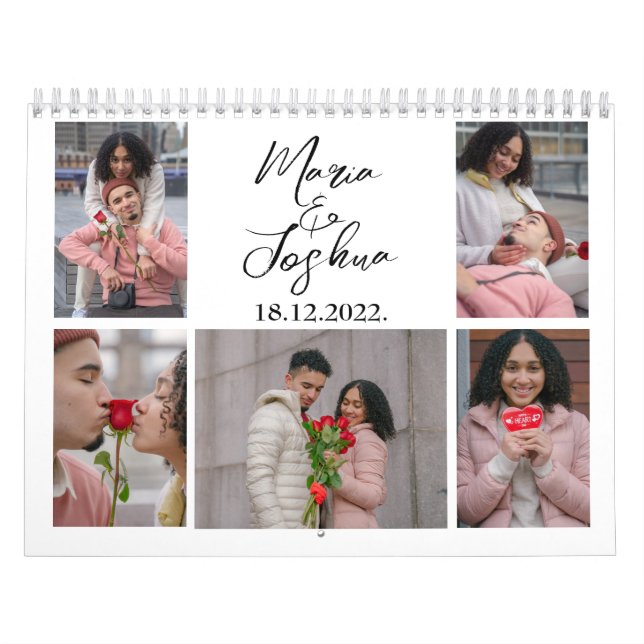 Couple Foto Collage Valentine's Day Kalender (Titelbild)