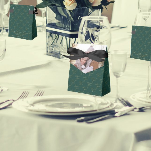 Couple Foto | Danke, dass du Hochzeit gegeben hast Geschenkschachtel (In Situ - Front And Back)