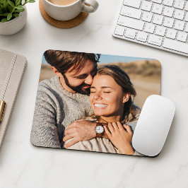 Couple Foto Newlyweds Mousepad