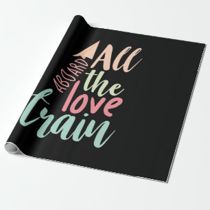 Couple-Geschenk Die gesamte Liebe Zug Geschenkpapier