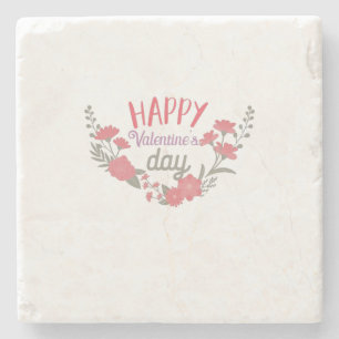 Couple Geschenk Happy Valentine's Day Steinuntersetzer