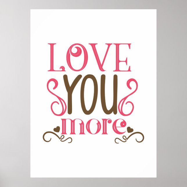 Couple-Geschenk-Liebe Mehr Poster (Vorne)