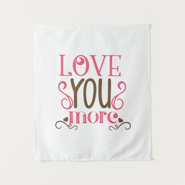 Couple-Geschenk-Liebe Mehr Wandteppich (Vorderseite)