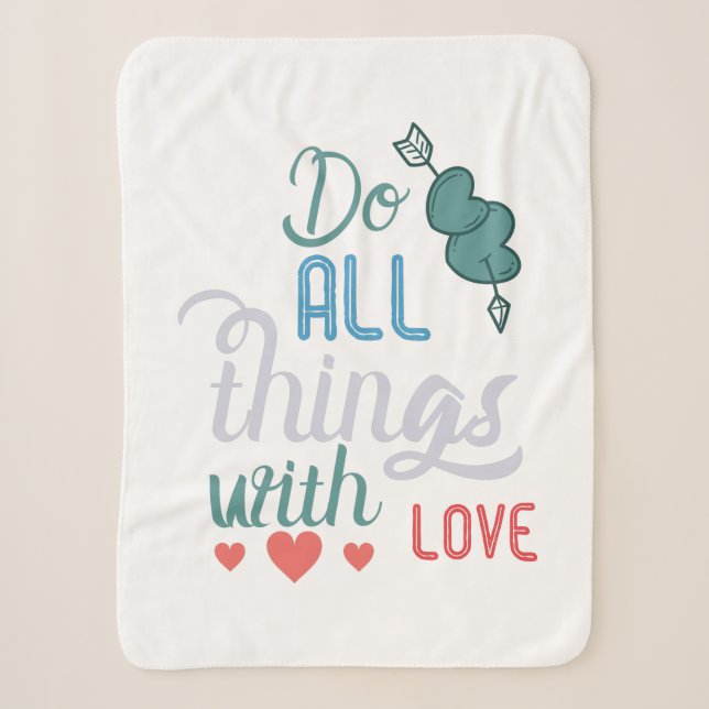 Couple-Geschenk machen alles mit Liebe Sherpadecke (Vorderseite)
