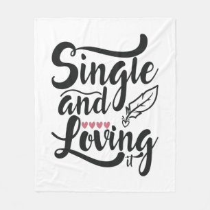 Couple-Geschenk Single und Liebe Fleecedecke