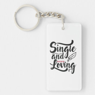 Couple-Geschenk Single und Liebe Schlüsselanhänger