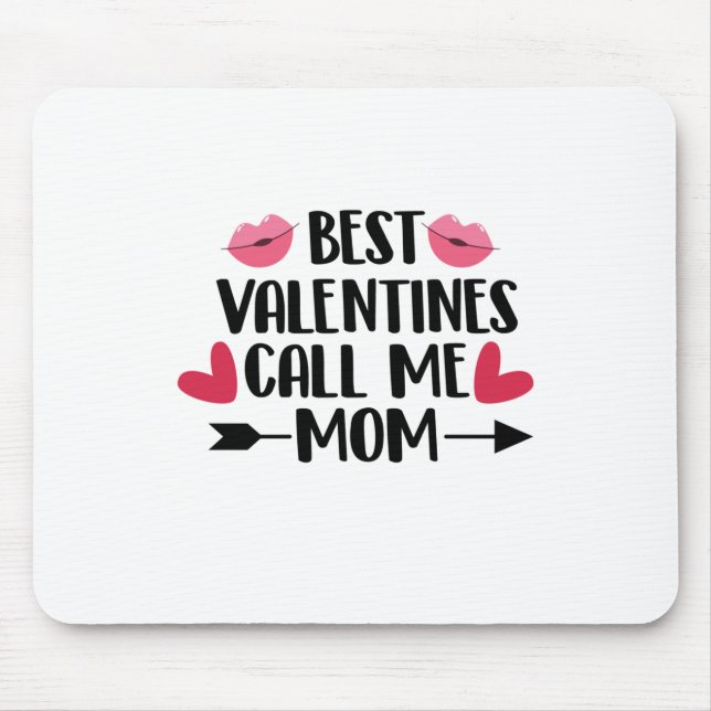 Couple-Geschenke Beste Valentine nennen mich Mama Mousepad (Vorne)