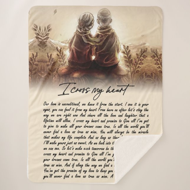 Couple Geschenke | Für meinen Seelenverwandten übe Sherpadecke (Vorderseite)