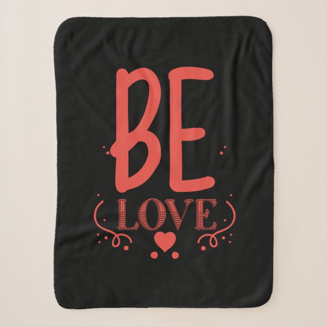 Couple Gift Be Liebe Sherpadecke (Vorderseite)