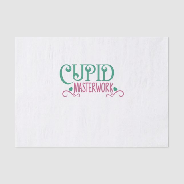 Couple Gift Cupid Masterwork Seidenpapier (Vorderseite)