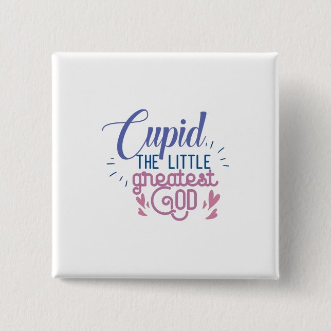 Couple Gift Der kleine Beste Gott Button (Vorderseite)