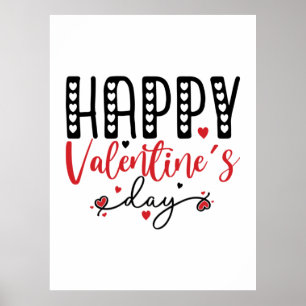 Couple Gift Happy Valentine Day Poster